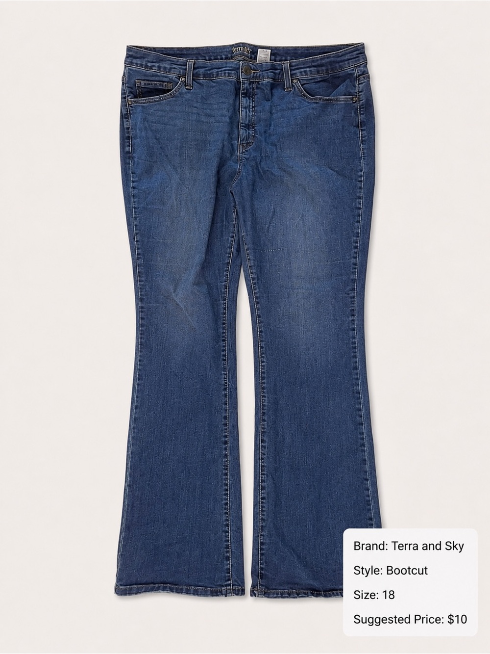 Women's Blue Bootcut Jeans
